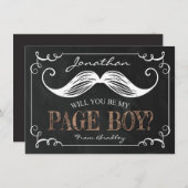 VINTAG WERDEN SIE MEIN SEITENJAHR SEIN | TRAUZEUGE EINLADUNG (Vorne/Hinten)