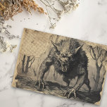 Vintag Werewolf Halloween Decoupage Seidenpapier<br><div class="desc">Dieses Design kann durch Auswahl der Option Design bearbeiten personalisiert werden. Sie können auch auf andere Gegenstände übertragen. Kontaktieren Sie mich unter colorflowcreations@gmail.com oder nutzen Sie die Chat-Option oben auf der Seite, wenn Sie dieses Design auf einem anderen Produkt haben möchten oder Hilfe bei diesem Design benötigen. Sehen Sie mehr...</div>