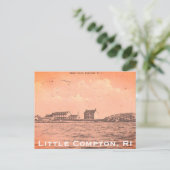 Vintag West Island, Sakonnet - Little Compton, RI Postkarte (Stehend Vorderseite)