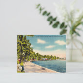 Vintag West Palm Beach, Florida Postkarte (Stehend Vorderseite)