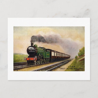 Vintag-West-Reiten Pullman Postkarte