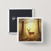 Vintag West Virginia Button (Vorne & Hinten)