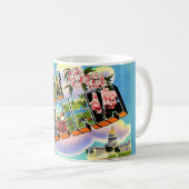 Vintag West Virginia Gruß Kaffeetasse (VorderseiteRechts)