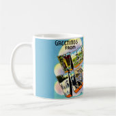 Vintag West Virginia Gruß Kaffeetasse (Links)