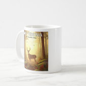 Vintag West Virginia Kaffeetasse (Vorderseite Links)