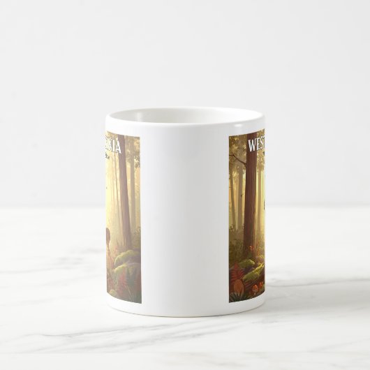 Vintag West Virginia Kaffeetasse (Mittel)