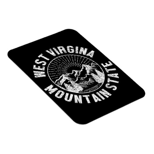 Vintag West Virginia Magnet (Rechte Seite)