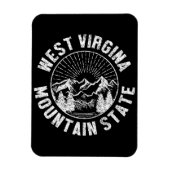 Vintag West Virginia Magnet (Vertikal)