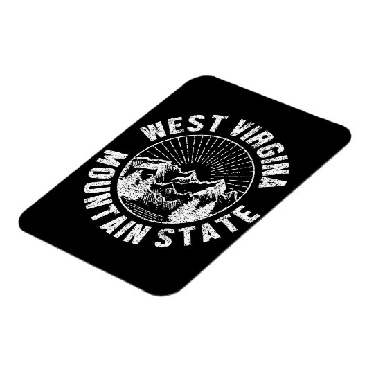 Vintag West Virginia Magnet (Linke Seite)