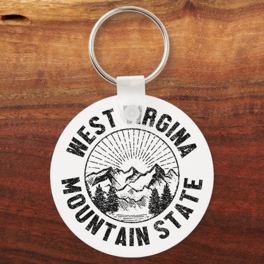 Vintag West Virginia Schlüsselanhänger (Rückseite)
