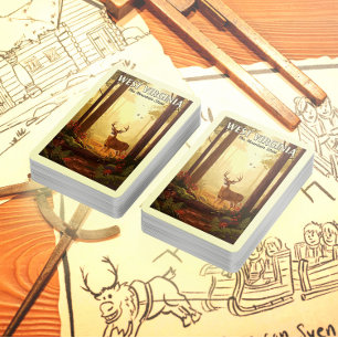 Vintag West Virginia Spielkarten