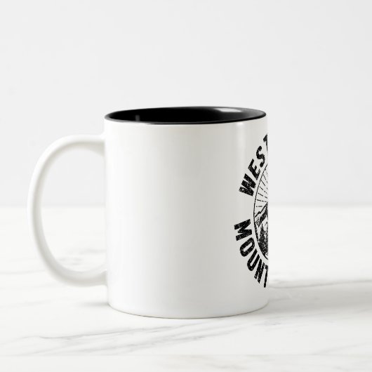 Vintag West Virginia Zweifarbige Tasse (Links)