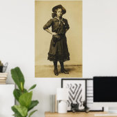 Vintag Western Cowgirl Foto Poster (Heimbüro)