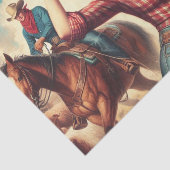 Vintag Western Cowgirl Seidenpapier (Ausschnitt)