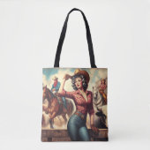 Vintag Western Cowgirl Tasche (Vorderseite)