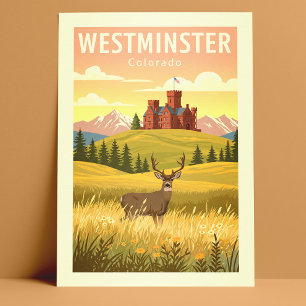 Vintag Westminster Colorado Postkarte