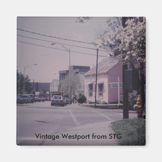 Vintag Westport Magnet - Bemerkenswerter Buchladen (Vorne)