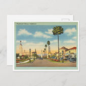 Vintag Westwood Village Los Angeles Kalifornien Postkarte (Vorne/Hinten)