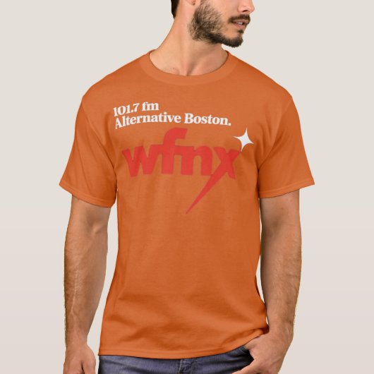 Vintag WFNX 101,7 FM, Boston T-Shirt (Vorderseite)