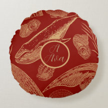 Vintag Whale Kinderzimmer Red