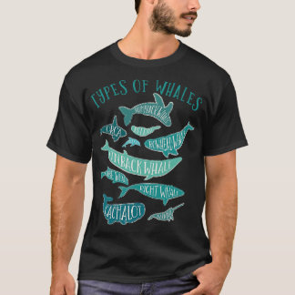 Vintag Whale Lover Design T-Shirt