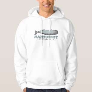 Vintag Whale Nantucket Massachusetts Inc 1671 Hoodie