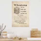 Vintag Wheatena Health Food Ad von 1899 Poster (Küche)