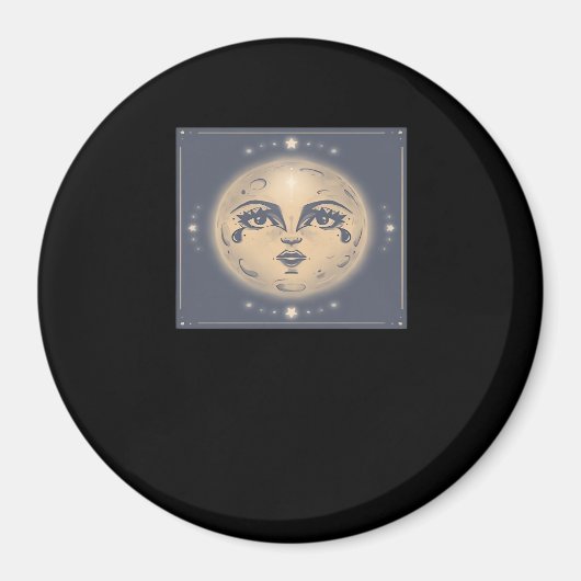 Vintag Whimsigoth Moon Magnet (Vorne)