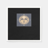 Vintag Whimsigoth Moon Serviette (Vorderseite)