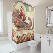 Vintag/whimsistisch/santa/Christmas Duschvorhang (Beispiel)