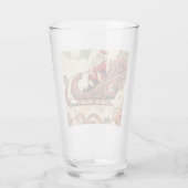 Vintag/whimsistisch/santa/Christmas Glas (Rückseite)