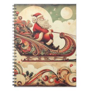 Vintag/whimsistisch/santa/Christmas Notizblock