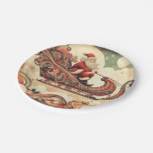 Vintag/whimsistisch/santa/Christmas Pappteller (Schrägansicht)