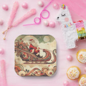 Vintag/whimsistisch/santa/Christmas Pappteller (Party)