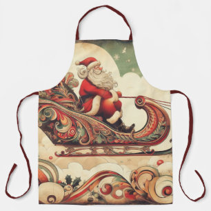 Vintag/whimsistisch/santa/Christmas Schürze