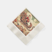 Vintag/whimsistisch/santa/Christmas Serviette (Ecke)