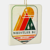 Vintag Whistler Canada Ski Souvenir 1980er Keramikornament (Rechts)