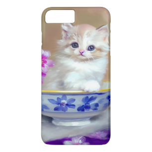 Vintag White Kitten Illustration Case-Mate iPhone Hülle