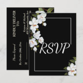 Vintag White Rose UAWG Einladungspostkarte (Vorne/Hinten)