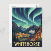 Vintag Whitehorse Yukon Canada Travel Postkarte (Vorne/Hinten)