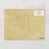 Vintag Wicca Chic Hexenhut-Nachtruhr Postkarte (Rückseite)