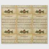 Vintag wie jedes glückliche Weihnachts-Carol-Skrip Geschenkpapier (Flach)