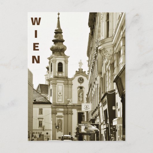 Vintag Wien, Österreich Postkarte (Vorderseite)