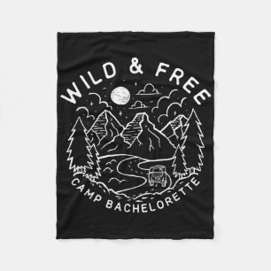 Vintag Wild & Amp; Gratis Camp Junggeselinnen-Absc Fleecedecke