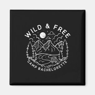 Vintag Wild & Amp; Gratis Camp Junggeselinnen-Absc Magnet