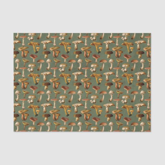 Vintag Wild Mushroom Seidenpapier (Vorderseite)