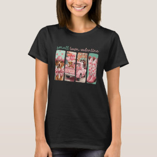 Vintag Wild West Truck Vizsla Cowboy Hat Valentin T-Shirt