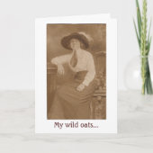 Vintag - Wilde Haferflocken, geschreddert, Karte (Vorderseite)