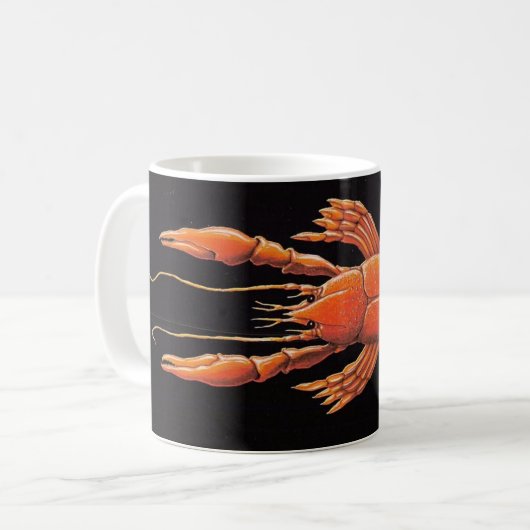 Vintag Wilde Hummer Kaffeetasse (Vorderseite Links)
