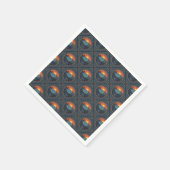 Vintag Wilderness Sunset Mandala Art Deco Serviette (Ecke)